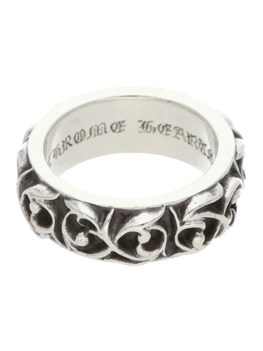 Chrome Hearts Etrnity Vine Band Eternity Silver Ring
